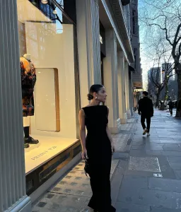 Effie Kats Verona Gown Black Size 10 for rent on The Volte - image 3