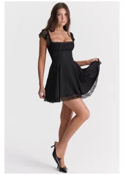 House of CB Kaia A-Line Mini Dress Black Size XS / AU 6 for rent on The Volte - image 1