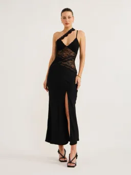 Bec & Bridge Ria Asym Dress Black Size 8 for rent on The Volte - image 1