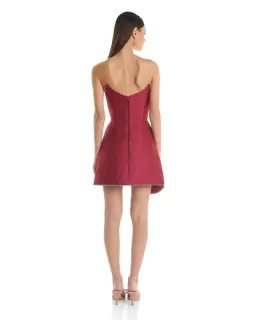 Eliya The Label Lotus Mini Dress Burgundy Size M / AU 10 for rent on The Volte - image 5