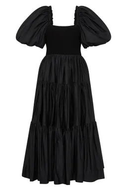 Aje Casa Puff Sleeve Midi Dress Black Size 14 for rent on The Volte - image 3