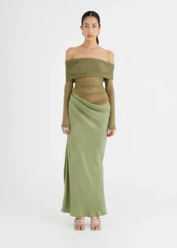 Benni Yasmin Maxi Dress Green Size 8 for rent on The Volte - image 1