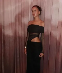 Benni Yasmin Off Shoulder Maxi Dress  for rent on The Volte - image 3