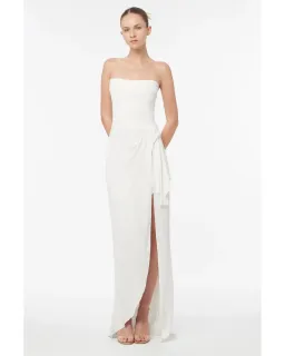 Manning Cartell Asymmetrical Games Gown White Size AU 8 for rent on The Volte - image 1