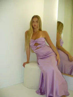 HNTR the Label Inka Gown Lilac Size S / AU 8 for rent on The Volte - image 2