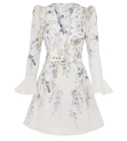 Zimmermann Nutura Mini Dress Blue Birds Size 3 / AU 14 for rent on The Volte - image 4