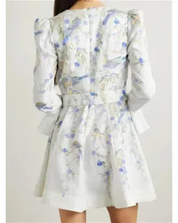 Zimmermann Nutura Mini Dress Blue Birds Size 3 / AU 14 for rent on The Volte - image 2