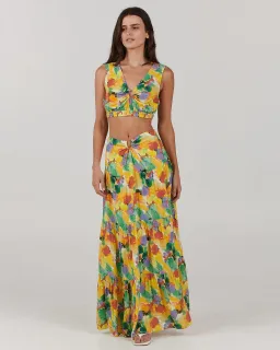 Charlie Holiday Cheyenne Top Size 8 and Skirt Size 6 Multi Set  for rent on The Volte - image 1