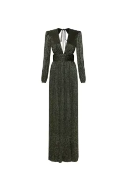 Rebecca Vallance Giverny Long Sleeve Gown in Green Size AU 12 for rent on The Volte - image 5