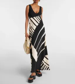Sir The Label  Arte Printed Silk Satin Slip Dress Multi Size 1 / AU 8 for rent on The Volte - image 1