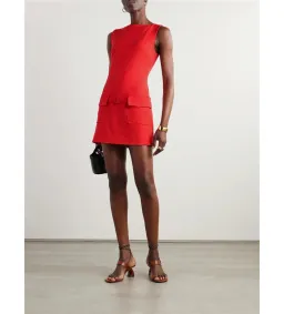 Staud Sheila Buckle-embellished Twill Mini Dress Size XS/Au 6 for rent on The Volte - image 2