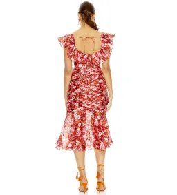Talulah Cloud Nine Midi Dress Floral Size 6  for rent on The Volte - image 2