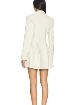 Camila Coelho Daytona Blazer Mini Dress in Beige Size XS / AU 6 for rent on The Volte - image 3