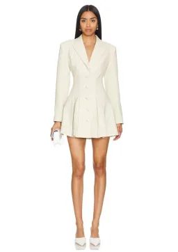 Camila Coelho Daytona Blazer Mini Dress in Beige Size XS / AU 6 for rent on The Volte - image 1