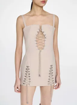 Dion Lee Hiking Laced Mini Dress for rent on The Volte - image 2
