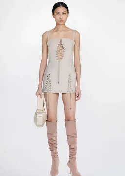 Dion Lee Hiking Laced Mini Dress for rent on The Volte - image 3