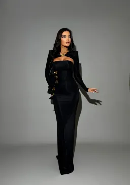 Diba Celina Amaterasu Maxi Dress Black Size AU 12 for rent on The Volte - image 1