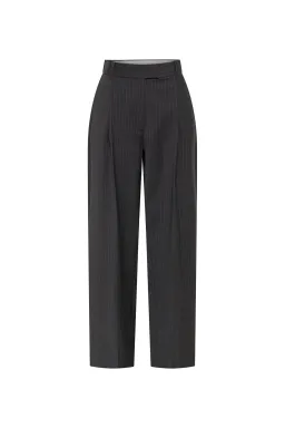 Camilla and Marc Brancusi Blazer and Pant Set Charcoal Pinstripe Size AU 8 for rent on The Volte - image 7