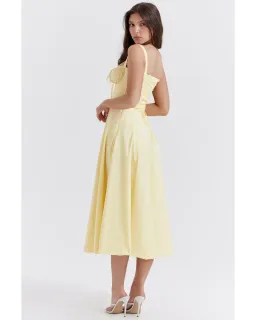 House Of CB Carmen Bustier Sundress Buttercup Size AU 12 for rent on The Volte - image 4