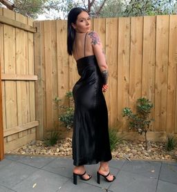 Seed Silk Slip Dress - Black size 8 for rent on The Volte - image 2