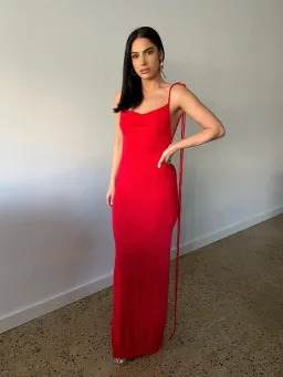Melani the Label Cristina Gown Red Size 8 for rent on The Volte - image 1