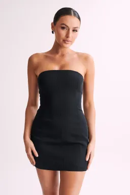 Meshki Maci Crepe Mini Dress Black Size XS / AU 6 for rent on The Volte - image 2