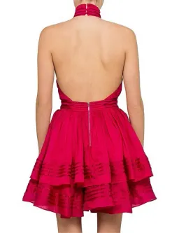 Aje Florentine Mini Dress Fuchsia Size 8 for rent on The Volte - image 3