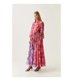 Aje Collisions Smock Maxi Dress Multi Floral Size 10 for rent on The Volte - image 2