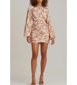 Keepsake The Label Rosa Mini Dress Floral Clay Size 14 for rent on The Volte - image 1