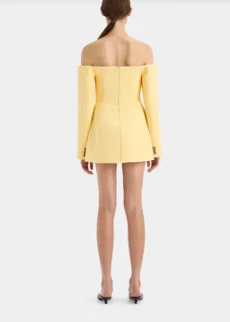 Sir the Label Sandrine Tailored Mini Dress in Limone Size 1 / AU 8 for rent on The Volte - image 9