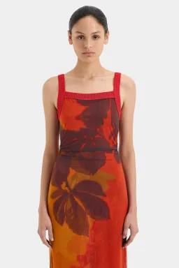 Sir the Label Libertine Tank Midi Dress Wren Print Size 12   for rent on The Volte - image 2