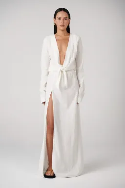 Bayse Rayna Maxi Dress in Ivory Size 10 for rent on The Volte - image 1
