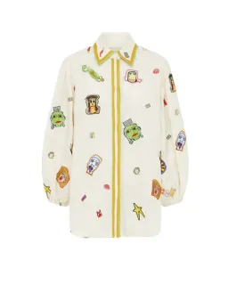 Alemais Checkers Shirt and Harmonia Quilted Shorts Set Print Size AU 16 for rent on The Volte - image 5