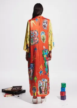 Alemais Players Midi Dress Multi Size AU 14 for rent on The Volte - image 3