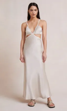 Bec & Bridge Veronique Maxi Dress Sand Size 8 for rent on The Volte - image 1