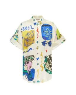 Alemais Soleil SIlk Shirt and Pant Set Print Size AU 14 for rent on The Volte - image 4