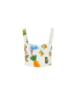 Alemais Samaki Crop Top and Pants Print Size AU 14 for rent on The Volte - image 4