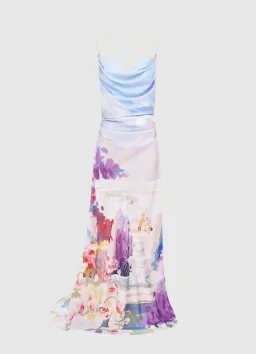 Leo Lin Imogen Gown Jardin Print Multi Size 8 for rent on The Volte - image 4