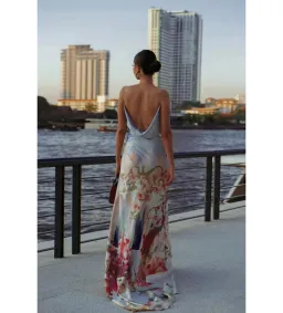 Leo Lin Imogen Gown Jardin Print Multi Size 8 for rent on The Volte - image 5