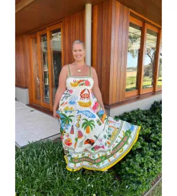 Alemais Paradiso Sundress Print Size 12  for rent on The Volte - image 2