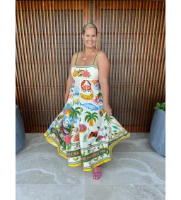 Alemais Paradiso Sundress Print Size 12  for rent on The Volte - image 1