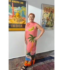 Alemais Paradiso Silk Midi Dress in Print Size 14 for rent on The Volte - image 2