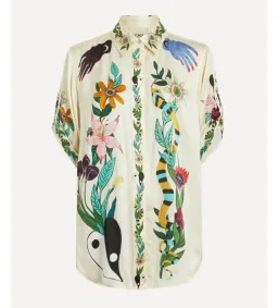 Alemais Meagan Silk Shirt and Pant Set Print Size 16  for rent on The Volte - image 5