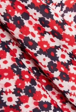 Michael Kors Red Floral Print Midi Shirt Dress AU 4  for rent on The Volte - image 3