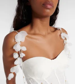 Zimmermann Botanica Petal Gown Dress In White Size 0/AU 6 for rent on The Volte - image 5
