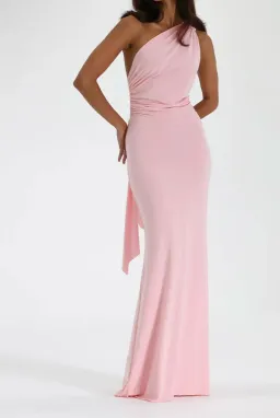 Natalie Rolt Fabienne Gown in Blossom Pink Size 1 / AU 8 for rent on The Volte - image 1