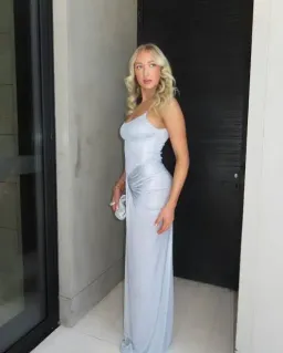 Natalie Rolt Allora Silver Gown Size 0 / AU 6 for rent on The Volte - image 3