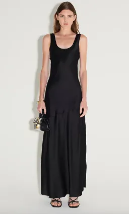 Hansen and Gretel Patricia Bias Cut Dress Black Size 12 for rent on The Volte - image 2