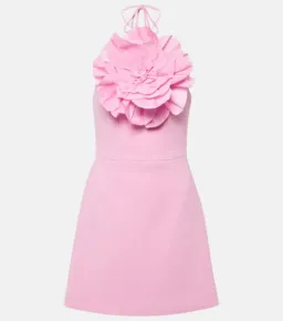 Rebecca Vallance Odetta Halter Mini Dress Pink Size 12 for rent on The Volte - image 3