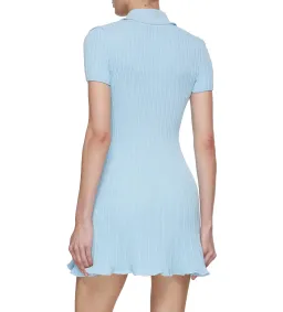 Self Portrait Blue Sequin Knit Mini Dress Size M/AU 8 for rent on The Volte - image 6